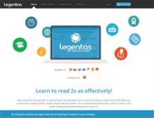 Tablet Screenshot of legentas.com